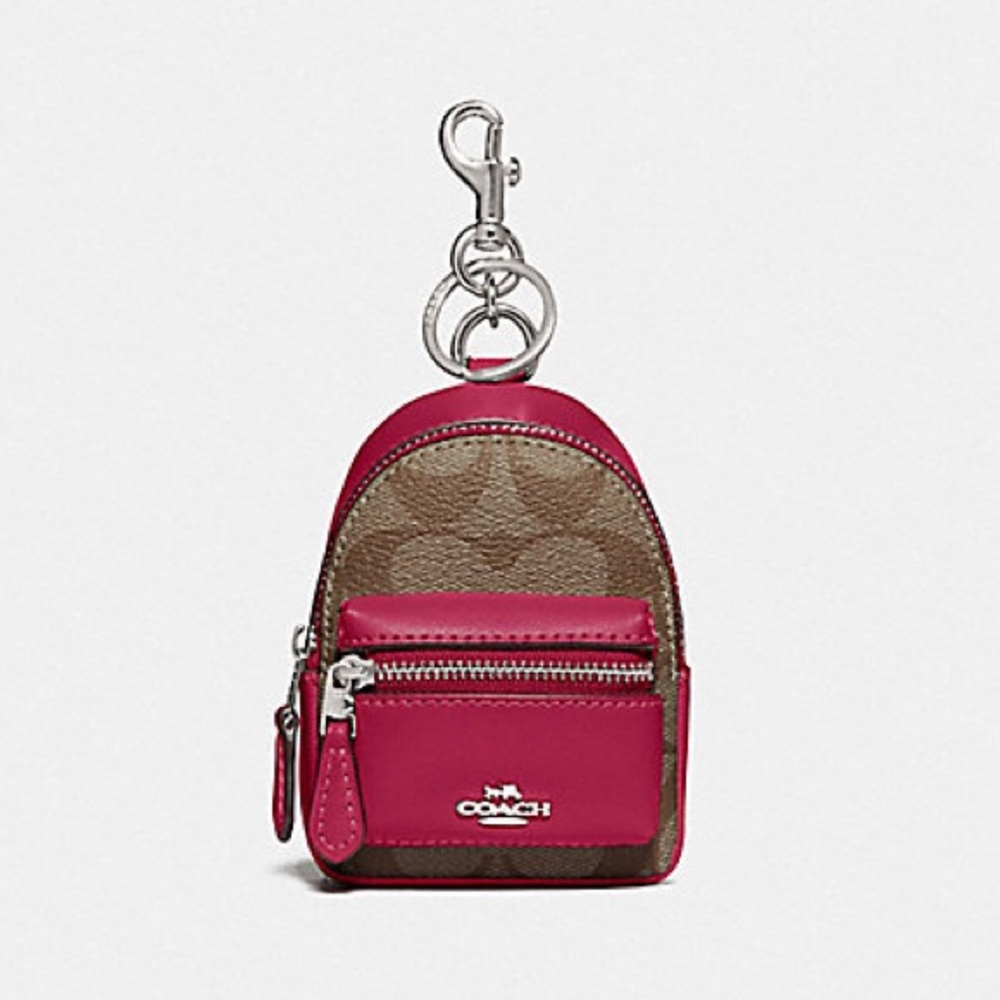 Coach BACKPACK COIN CASE IN SIGNATURE CANVAS